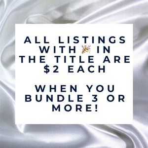 **ALL LISTINGS** WITH 🎉 IN THE TITLE ARE INCLUDED